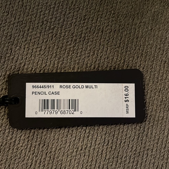 Stella & Max Pencil Case, NWT - Rose Gold Multi - Picture 4 of 6